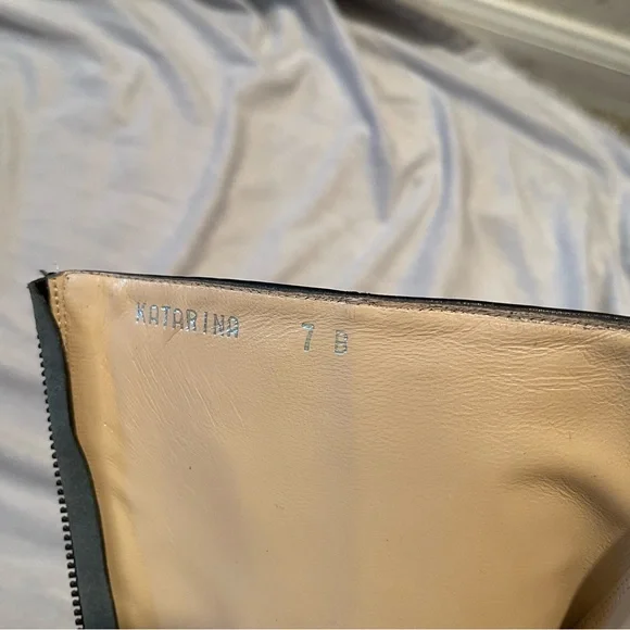 Ralph Lauren Collection made in Italy mid calf leather equestrian like boots, 7B - Picture 3 of 13